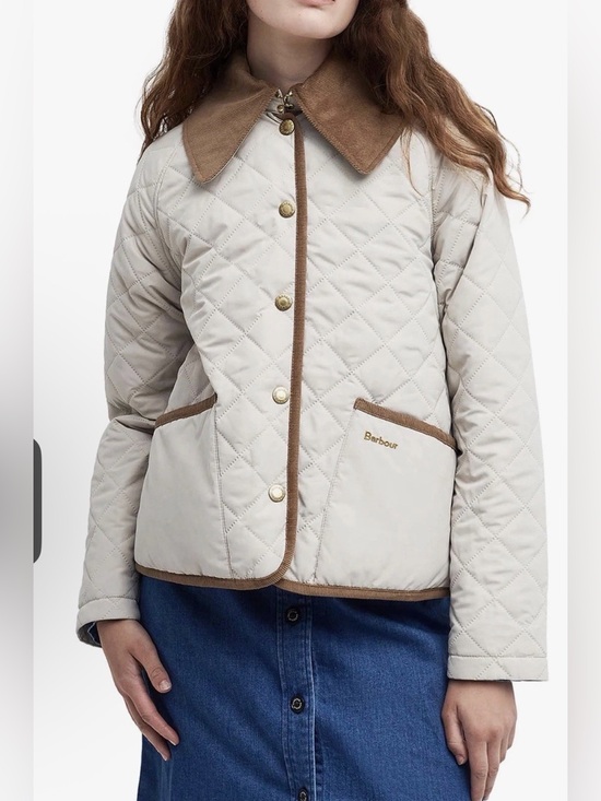 Barbour Jackets & Blazers - New Barbour Gosford Quilted Jacket In Ivory Size 6 $398
